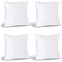 Utopia Bedding Relleno de Cojín 30 x 30 cm (4 Unidades) - Funda de Mezcla de Algodón - Fibra Virgen Siliconada…